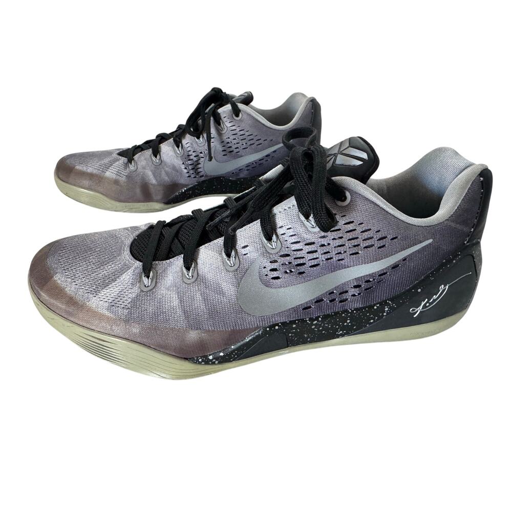 Nike Kobe 9 EM Premium Metallic Silver Men’s Size 12